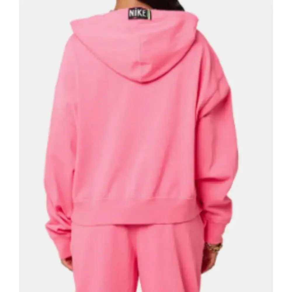 Nike Sportswear Women's Washed Pink Hooded Top Small - Picture 6 of 6